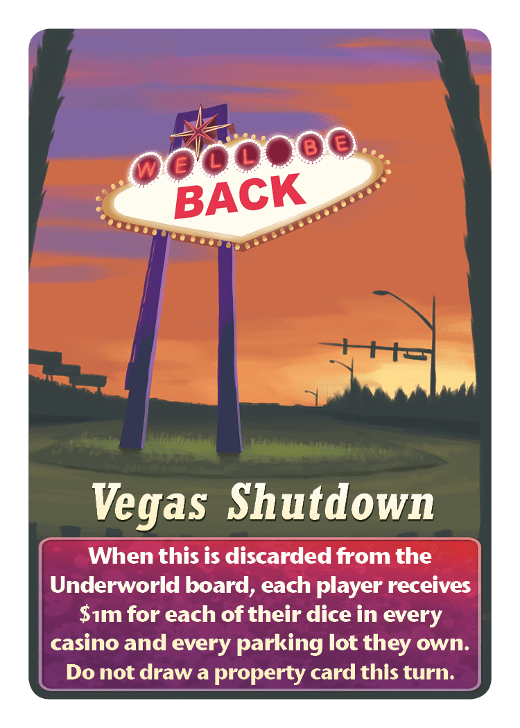 Lords of Vegas: Underworld – Vegas Shutdown Promo Card
