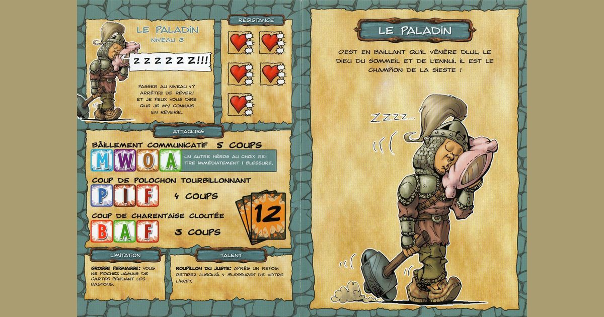 Le Donjon De Naheulbeuk Le Paladin De Dlul Promo Character Board Game Boardgamegeek