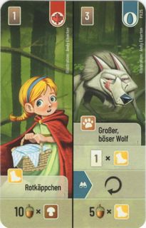 Mischwald: Rotkäppchen / Großer, böser Wolf Promo Card