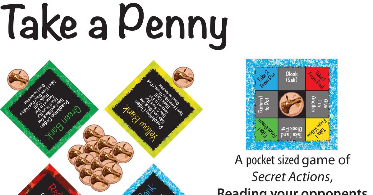 Take a Penny Board Game BoardGameGeek