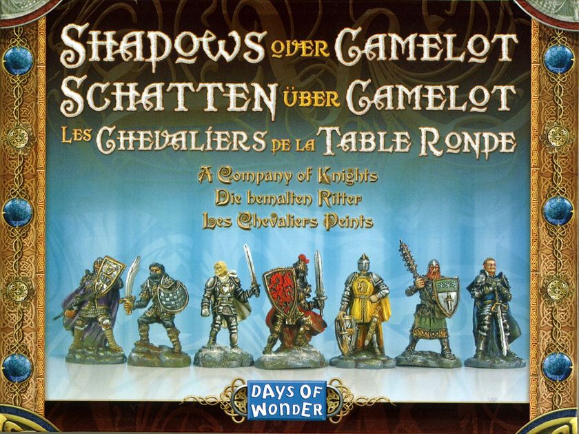 New! Shadows Over Camelot Board Game SIR BEDIVERE ORANGE KNIGHT Promo Mini 
