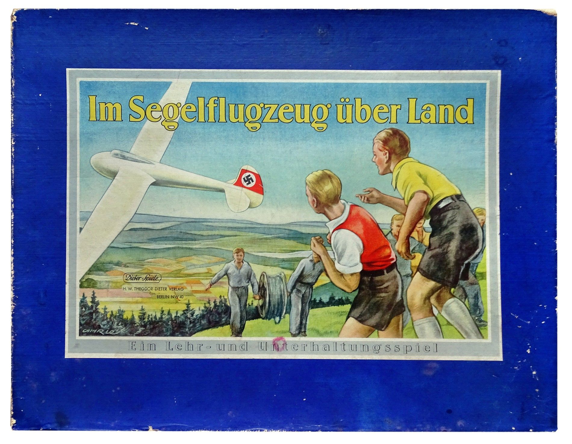 Im Segelflugzeug über Land