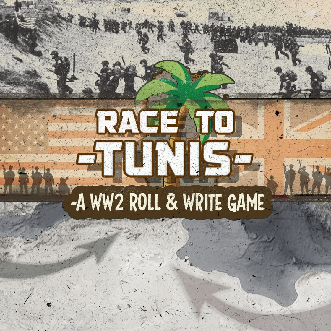 Cover art for Race To Tunis: A WW2 Roll & Write Game