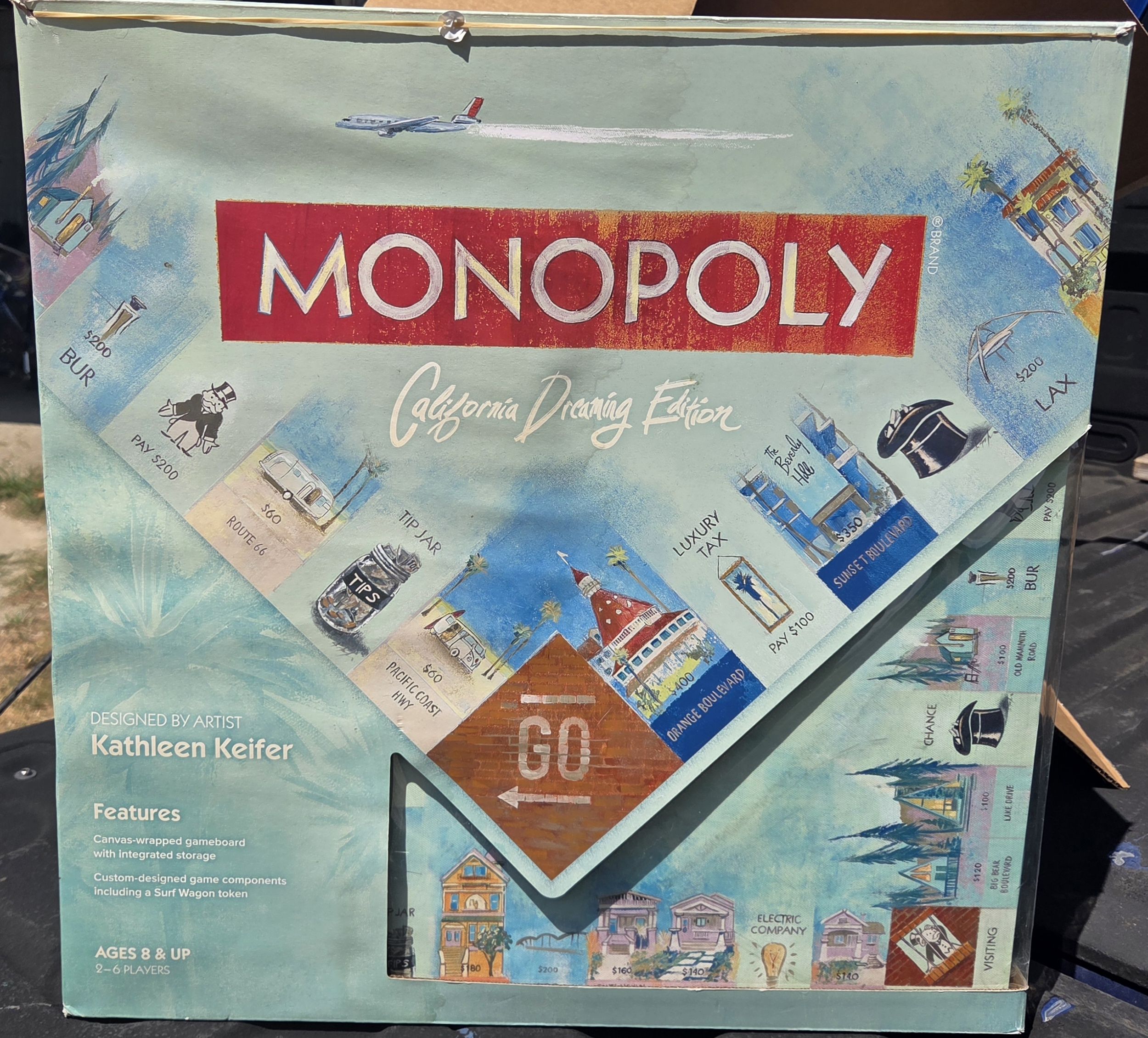 Cover art for Monopoly: California Dreaming Edition