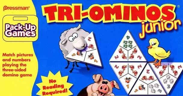 Triominos Junior Board Game - Gifts Games & Toys from Crafty Arts UK
