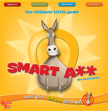 Smart Ass The Ultimate Trivia Card Game Ages 12 University Games 2 Players for sale online 