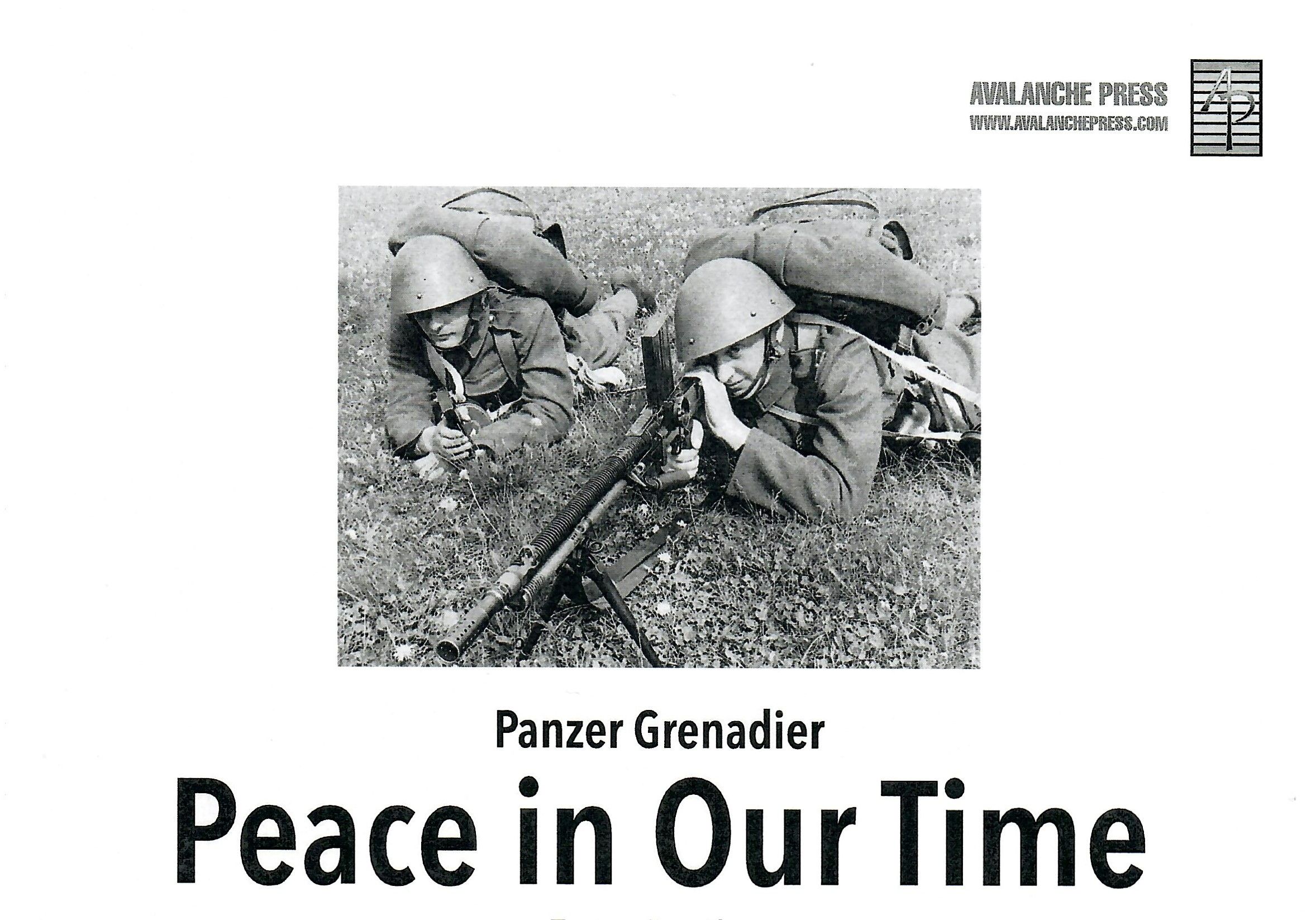 Panzer Grenadier: Peace in Our Time cover