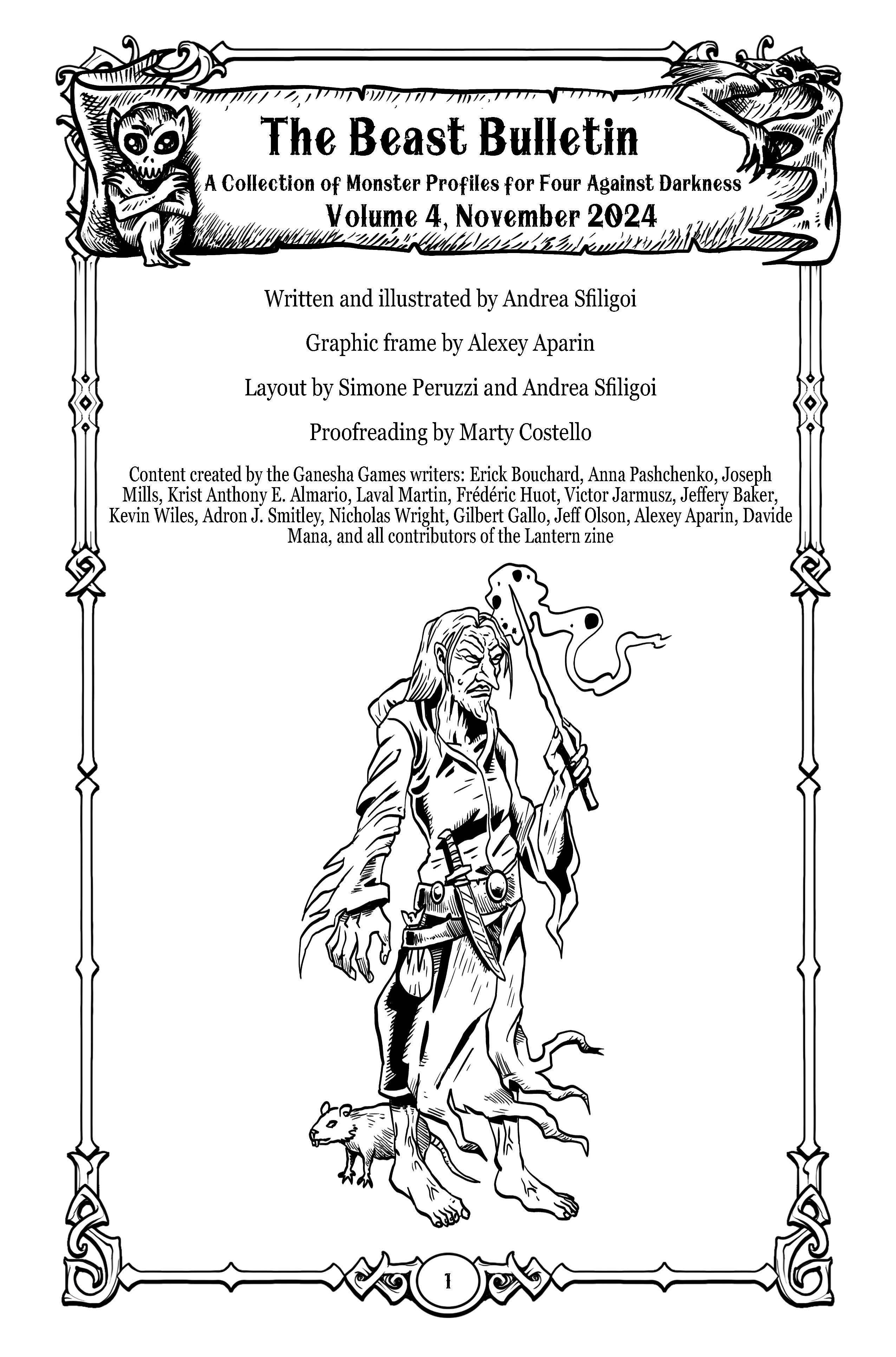 The Beast Bulletin: A Collection of Monster Profiles – Volume 4