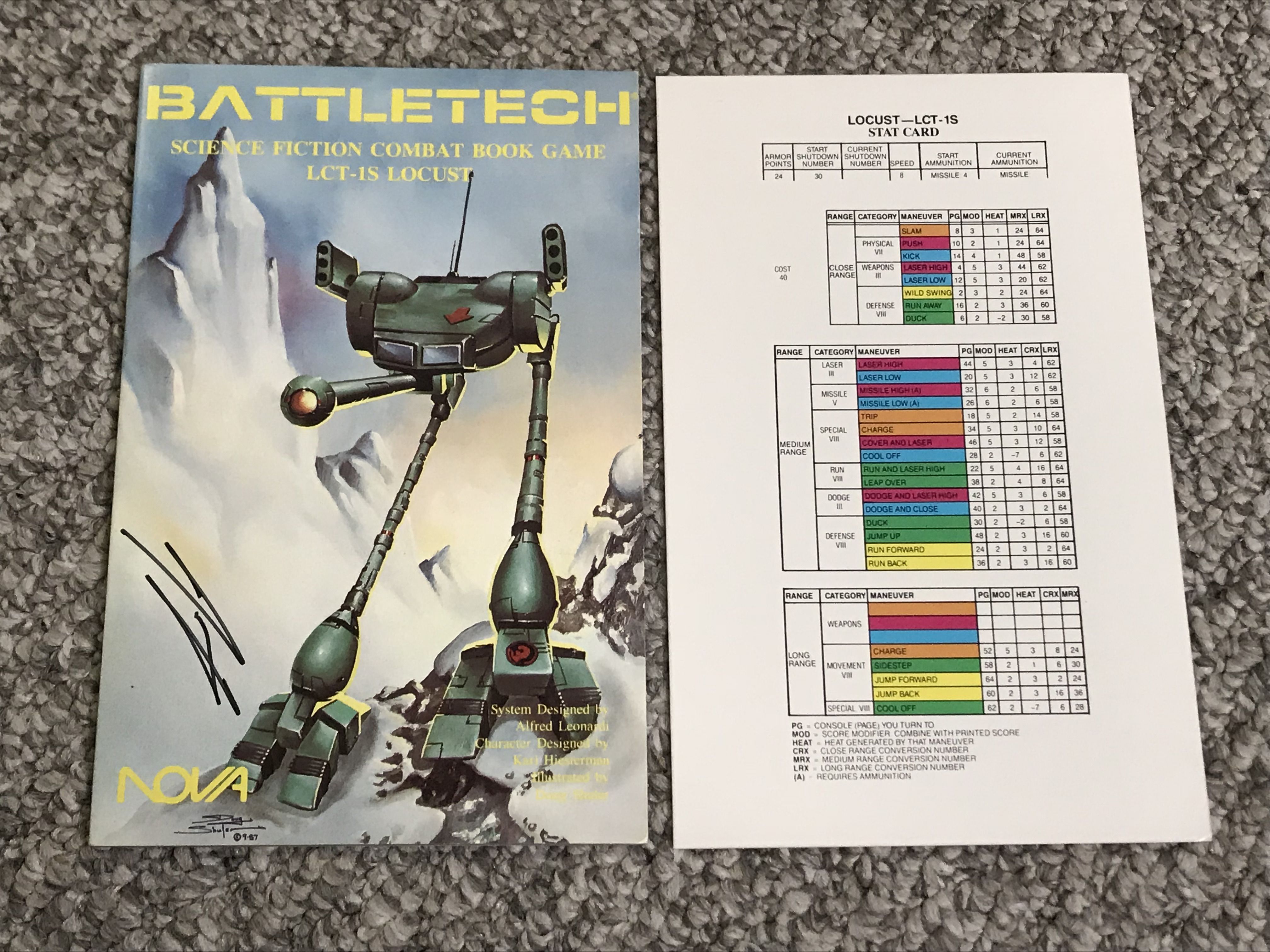 BattleTech Science Fiction Combat Book Game: LCT-1S Locust cover