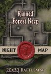 RPG Item: Ruined Forest Keep - Night Map