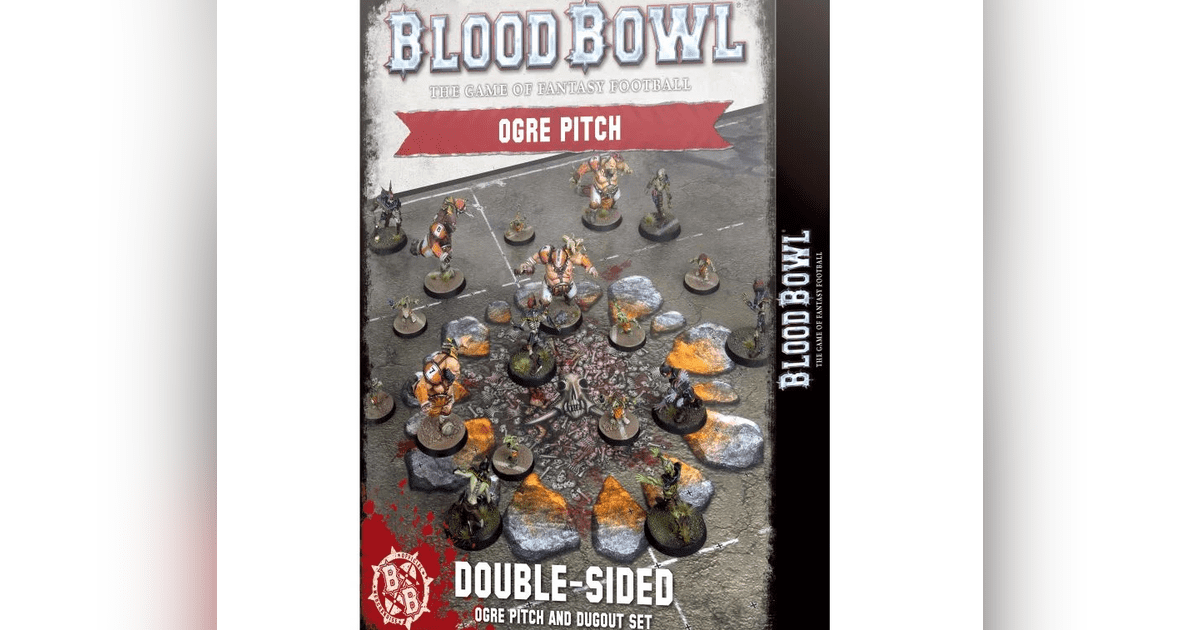 Blood Bowl (2016 edition): Ogre Team Pitch & Dugout Set | Board