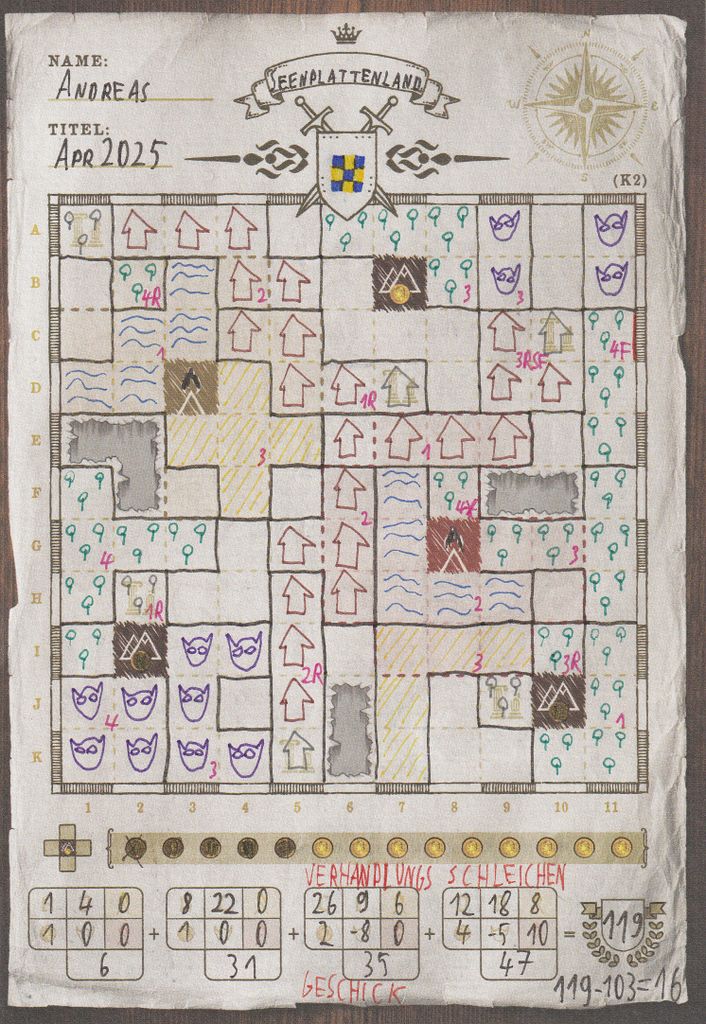 Cartographers Map Pack Solo Challenge #12 - April 2025 | Cartographers