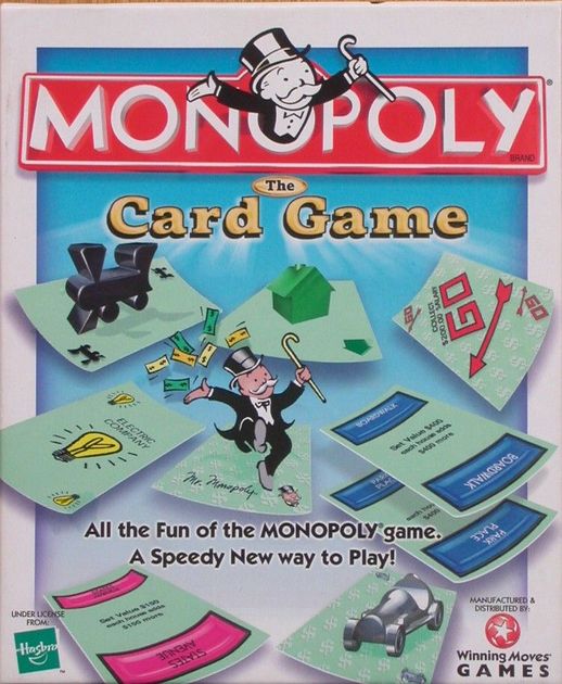 Top Cards Monopoly The Card Game