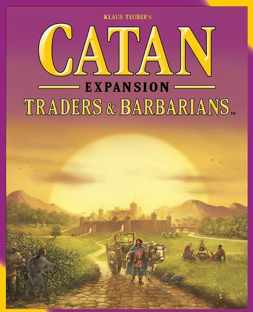 Catan Expansion Traders & BarbariansRed Player Baggage Train Card Set 