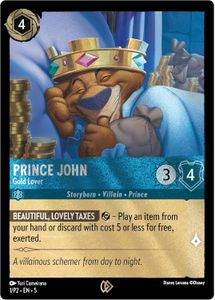 Disney Lorcana: Prince John Promo Card | Board Game Accessory |  BoardGameGeek