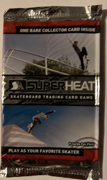 Super Heat 20 Packs Superheat Skateboard Trading Card Game Blister Pack Box 