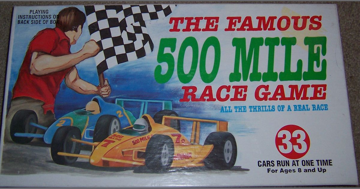 Famous 500 Mile Race Game Board Game BoardGameGeek