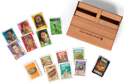 Survivor: The Tribe Has Spoken, Exploding Kittens, 2025 — 구성 요소(출판사 제공 이미지)