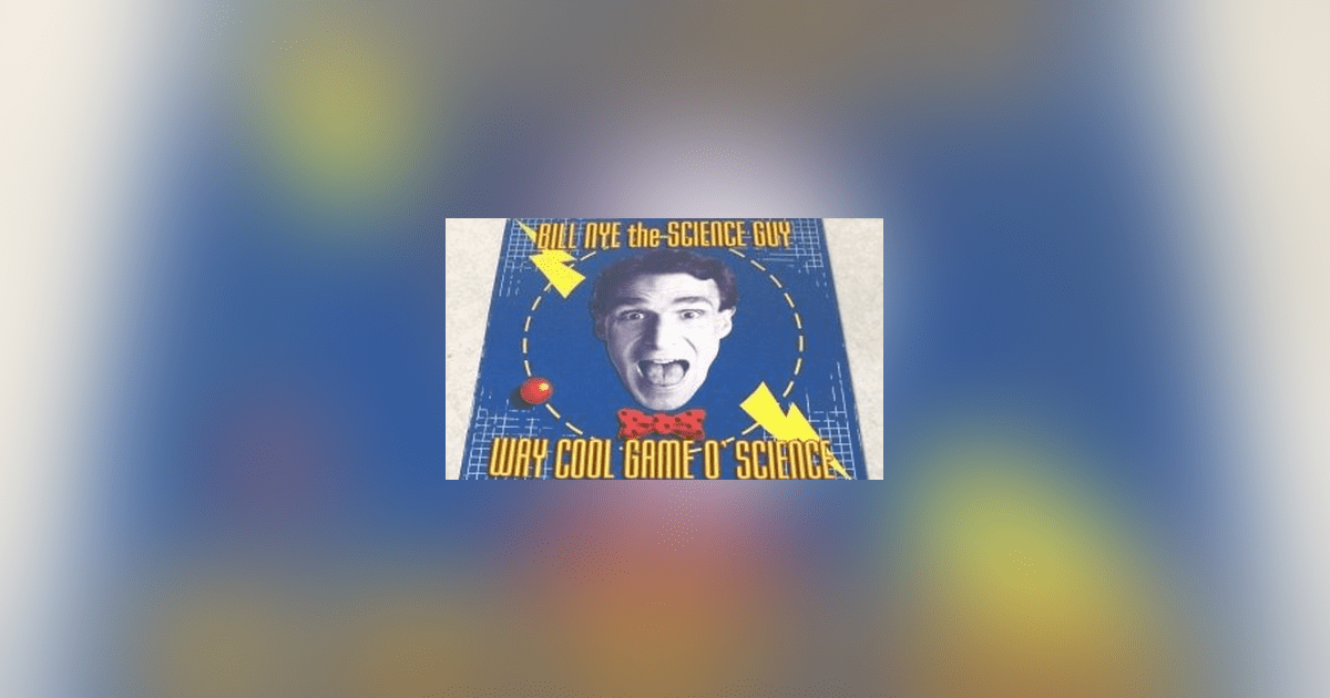 Bill Nye the Science Guy WAY COOL GAME O' SCIENCE | Board Game ...