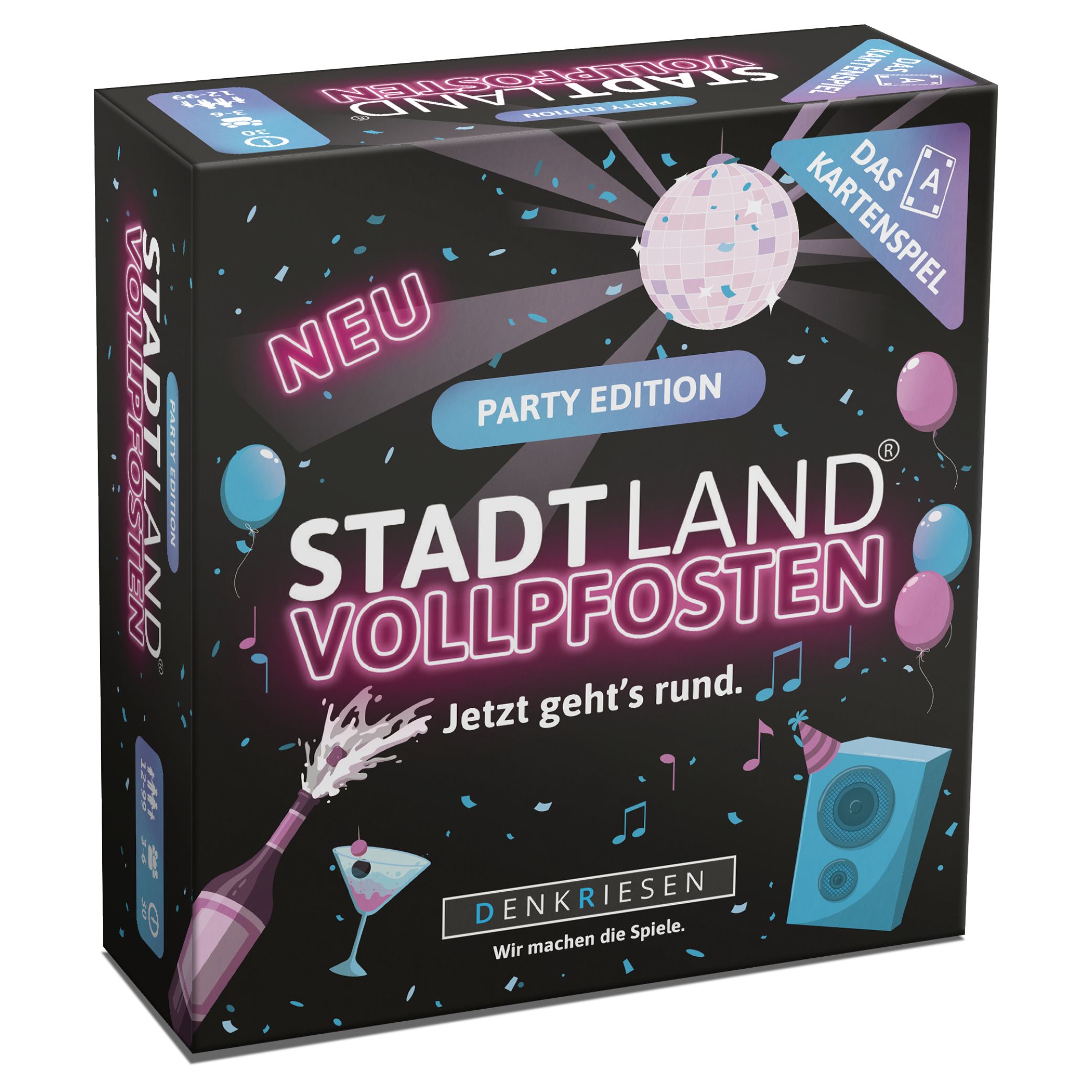 Stadt Land Vollpfosten: Das Kartenspiel – Party Edition