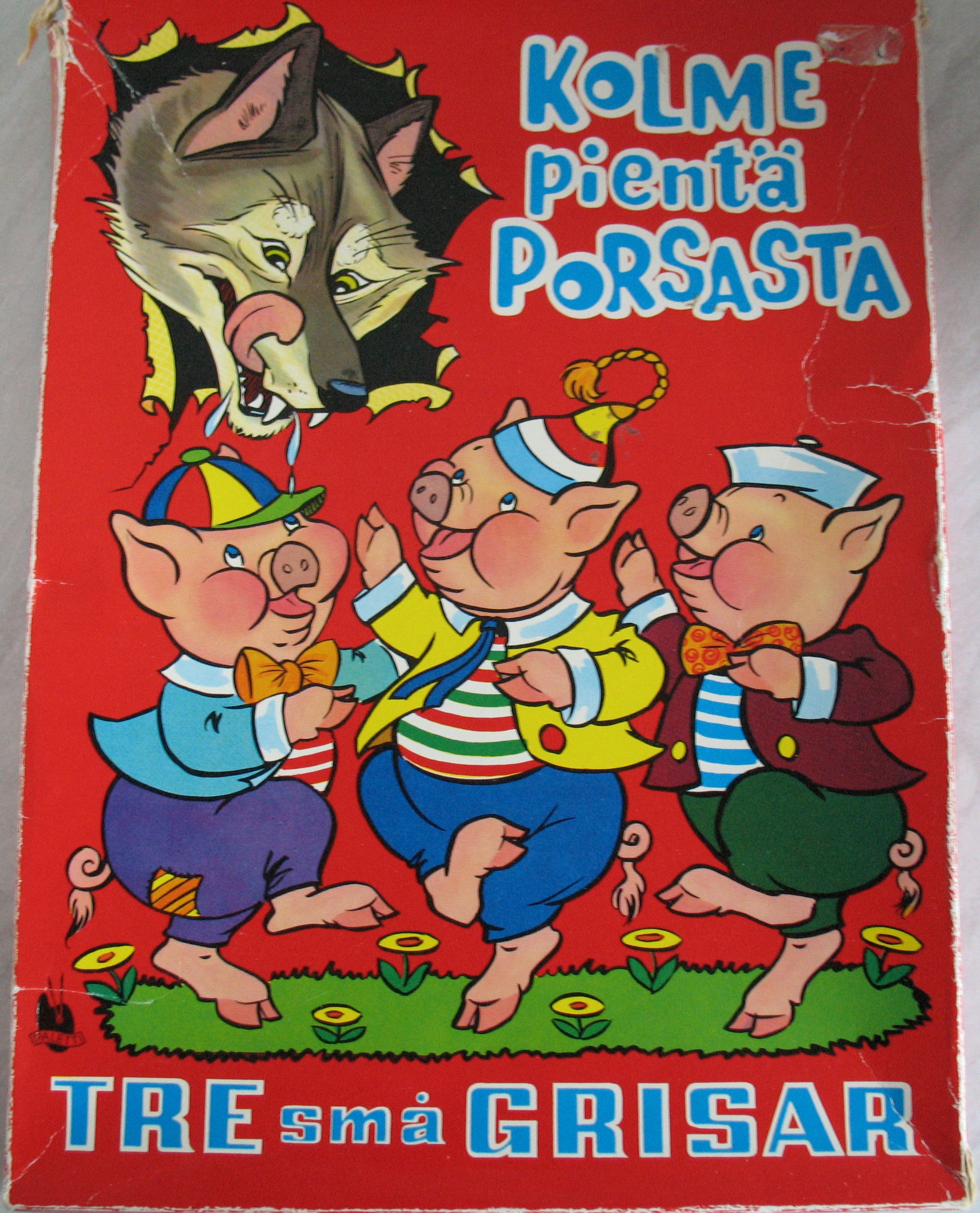Kolme pientä porsasta (Tre små grisar) cover art