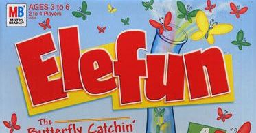 ELEFUN Butterfly Catching Motorized Game, Milton Bradley MB Hasbro