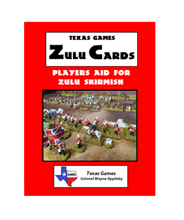 Zulu Skirmish: Card Set
