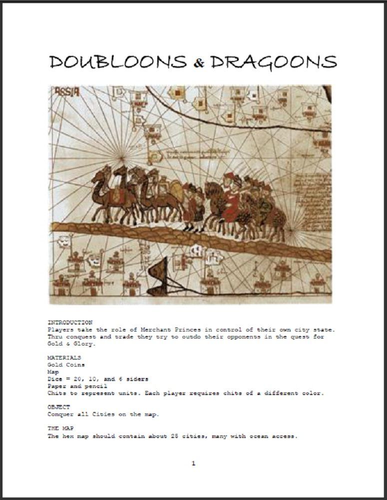 Doubloons & Dragoons box art