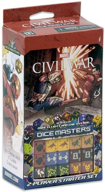 NITRO 4 dice Marvel Dice Masters Civil War RARE Uncommon Set CUR 