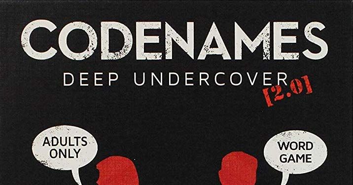 Lark & Clam Codenames Deep Undercover 2.0 - Jeu de société Game Night Party  pour adultes, édition limitée