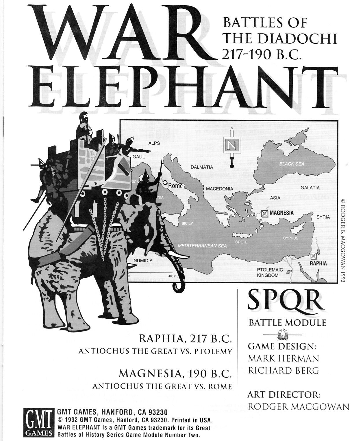 War Elephant: Battles of the Diadochi 217-190 B.C. – SPQR Battle Module box art