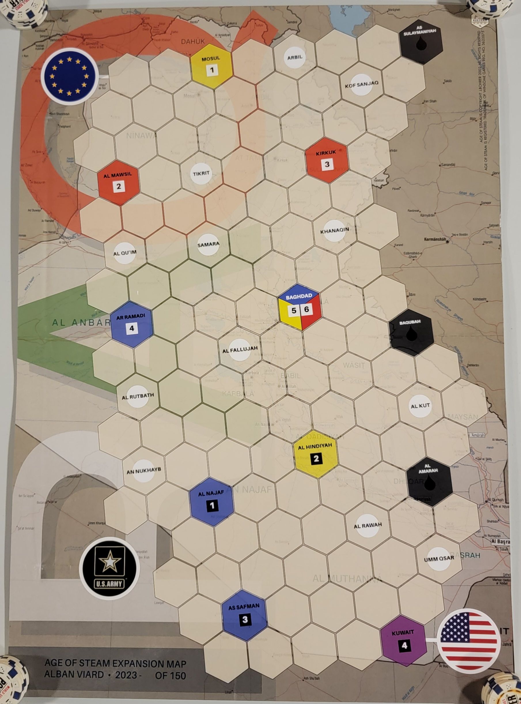 Age of Steam Expansion: Iraq / Berlin cover