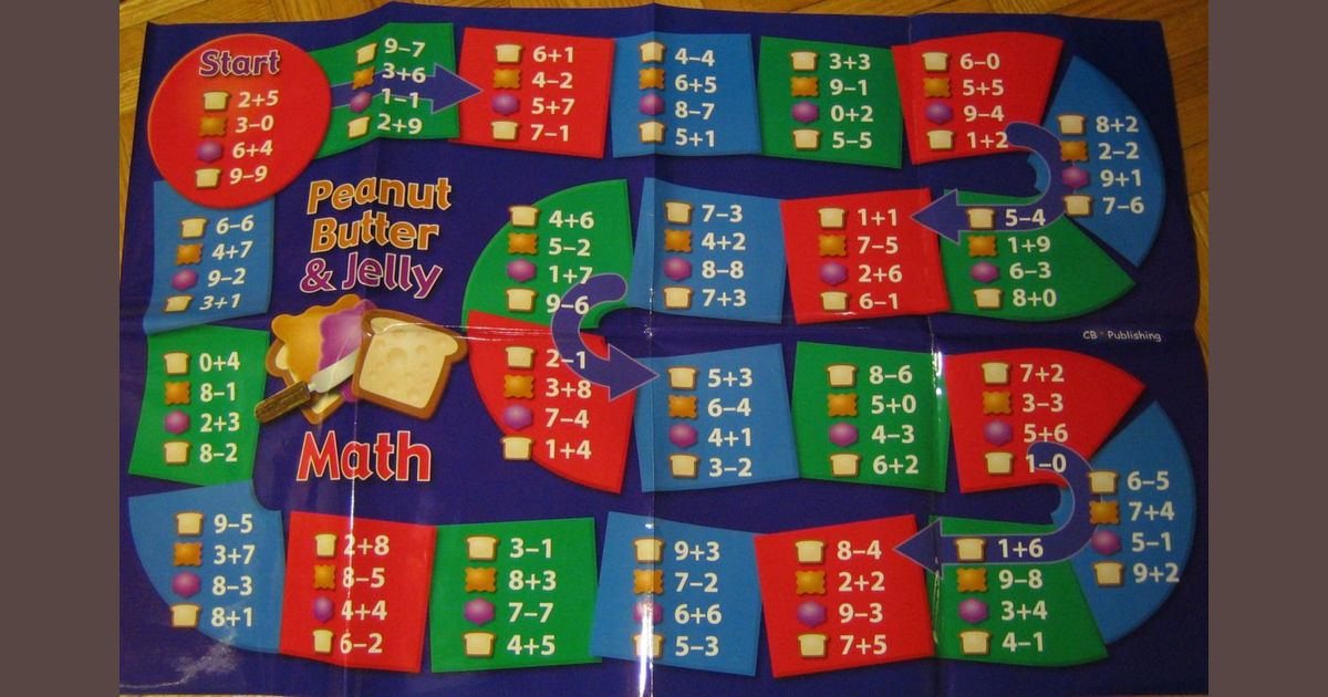 Peanut Butter & Jelly Math Board Game BoardGameGeek