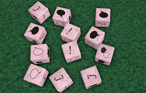 A bunch of nonsense dice (there were many variants)