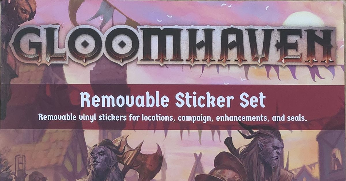 Gloomhaven (Second Edition): Removable Sticker Set | Board Game 