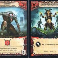 Hero Realms: Necromancer Promo & 4 Zombie Cards