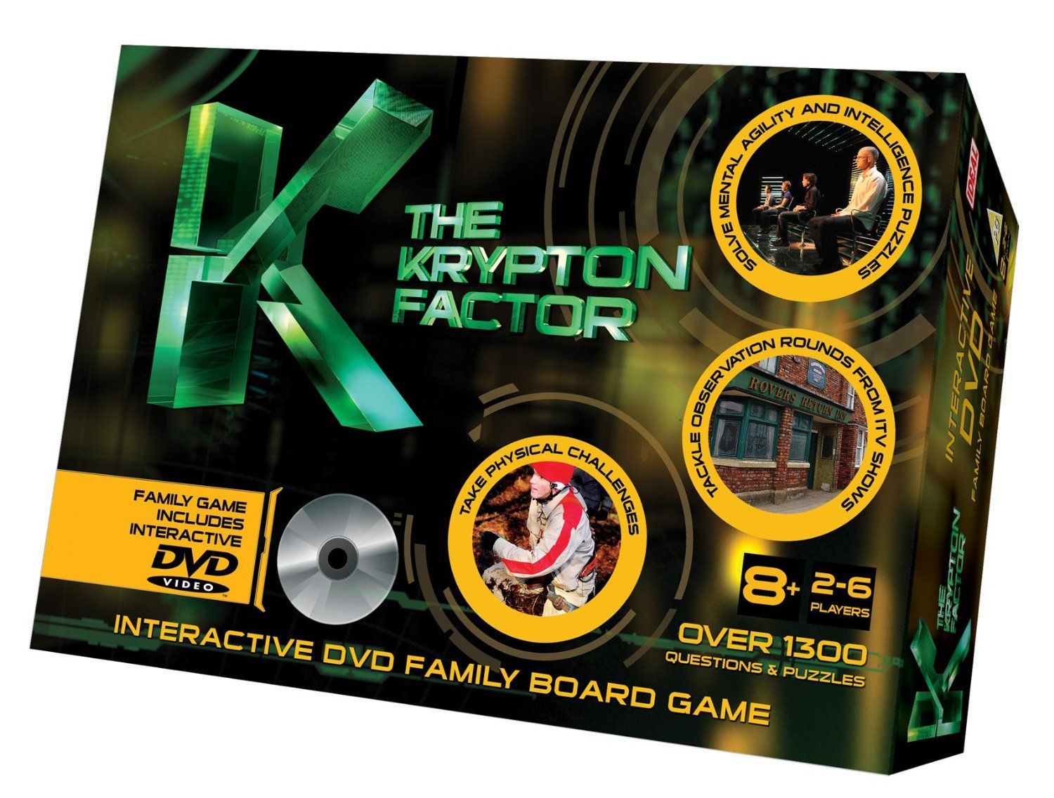 Krypton Factor Interactive DVD Family Board Game cover art
