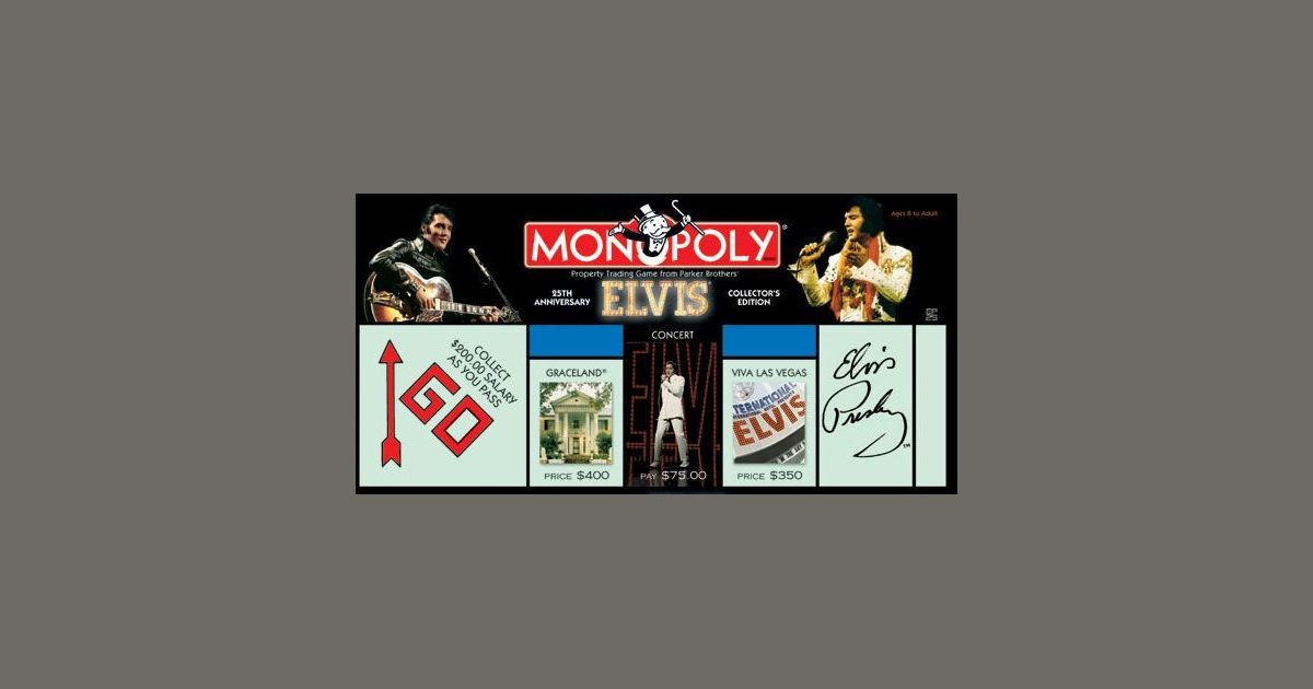 ELVIS 25th Anniversary Monopoly Replacement Parts Cards Money Hotels Rules G629 