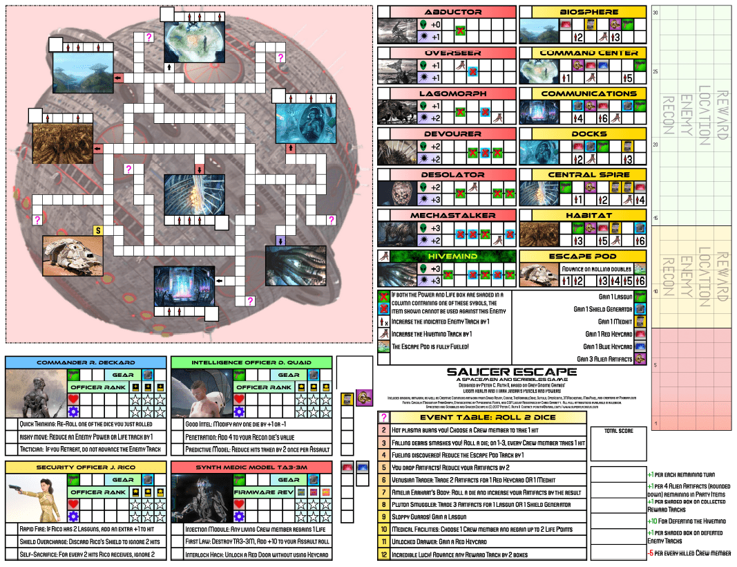 Saucer Escape: A Spacemen and Scribbles Adventure