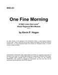 RPG Item: BIS2-A3: One Fine Morning