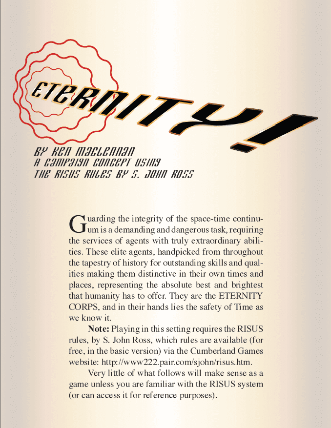 Eternity! box art