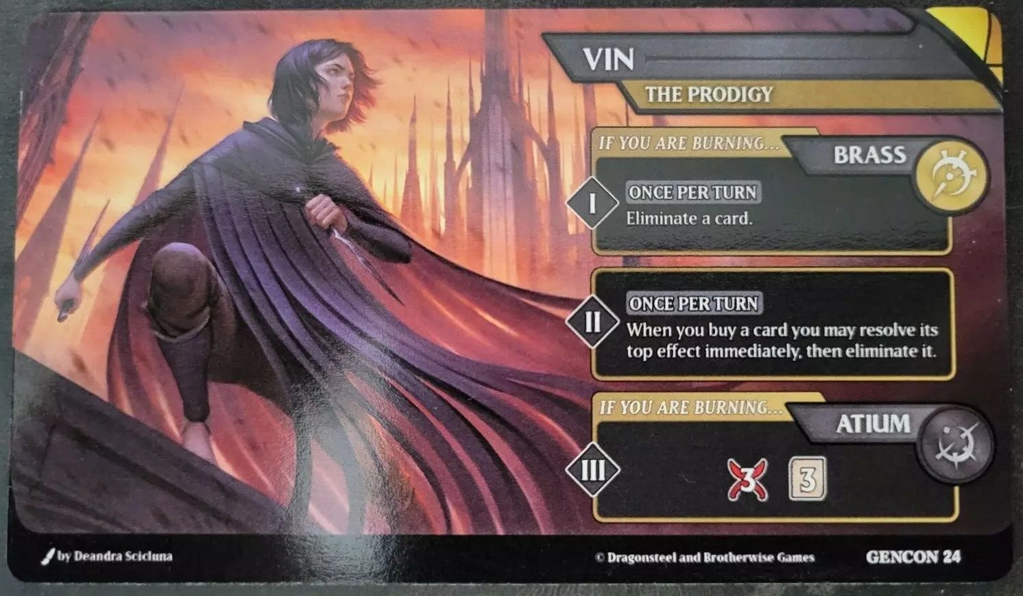 Mistborn: The Deckbuilding Game – Vin The Prodigy Gen Con Promo Card cover