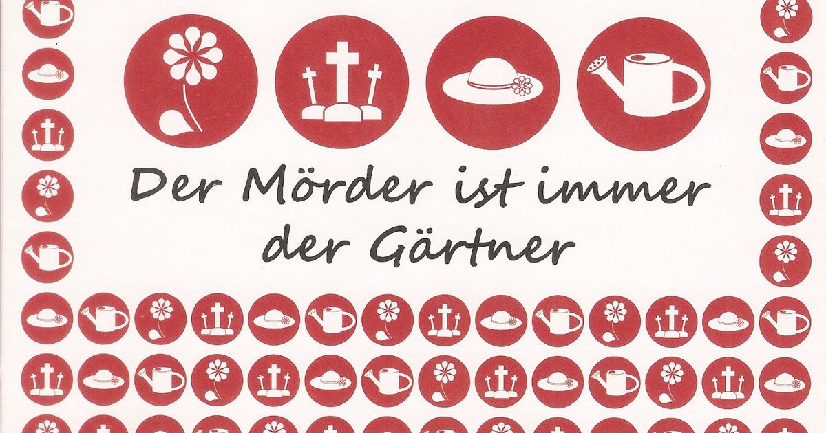 Der Mörder ist immer der Gärtner Board Game BoardGameGeek