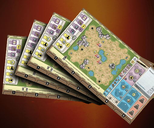 Ark Nova: mapas de arena del juego de mesa