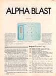 Video Game: Alpha Blast