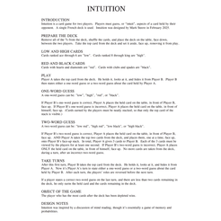 Intuition