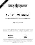 RPG Item: ADP1-10: An Evil Morning