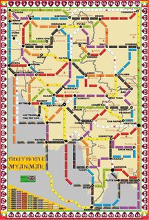 Myanmar (fan expansion for Ticket to Ride)