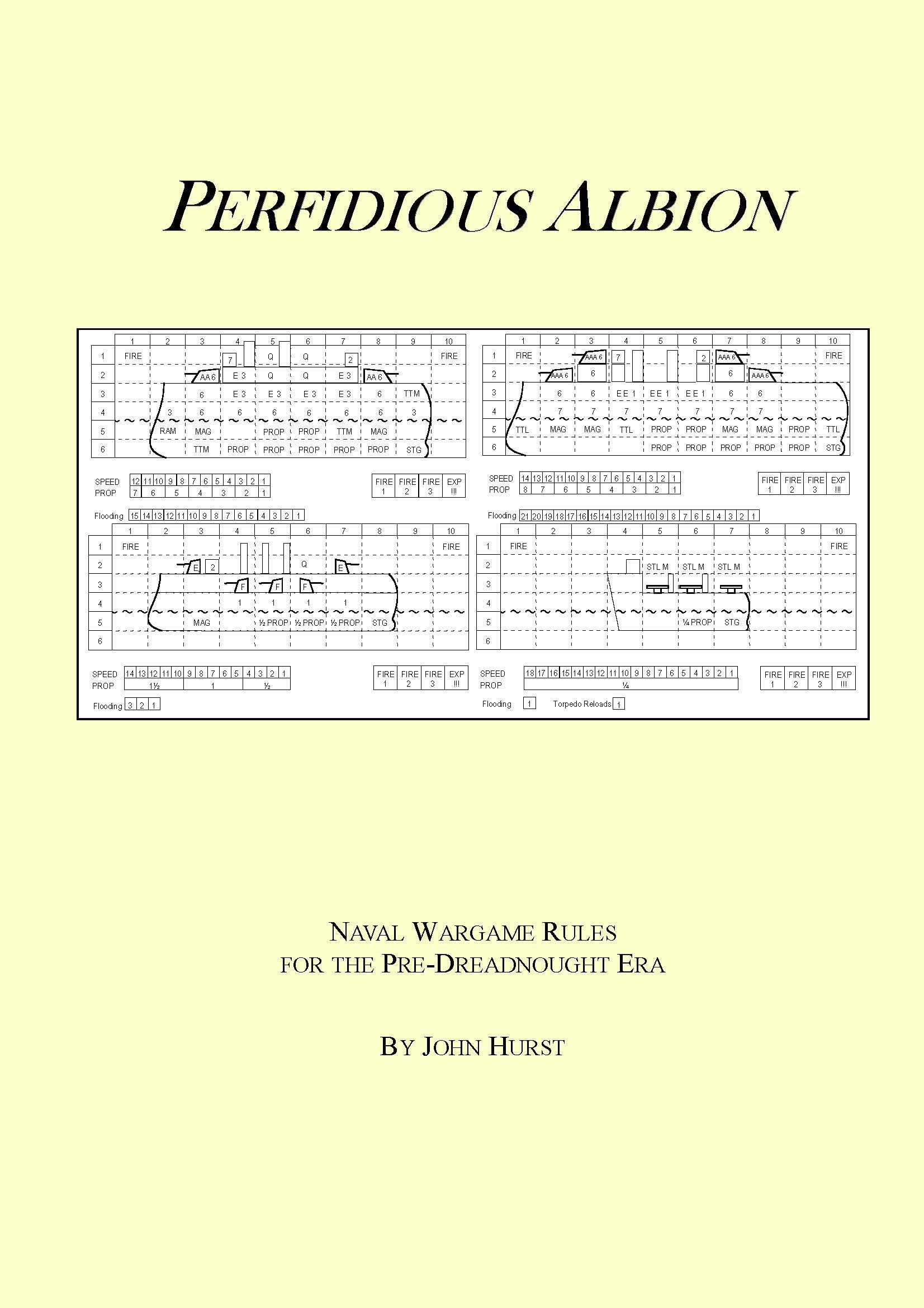 Perfidious Albion: Naval Wargame Rules For The Pre-Dreadnought Era