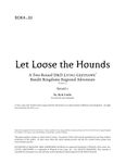 RPG Item: BDK4-01: Let Loose the Hounds